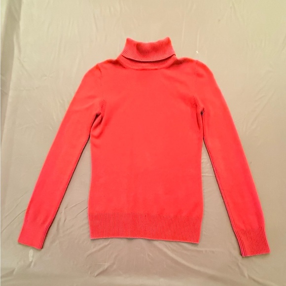 French Connection Red Turtleneck Sweater Size Medium MSRP $148 - Picture 2 of 9